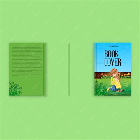 Premium Vector | Book cover desgin with light green background