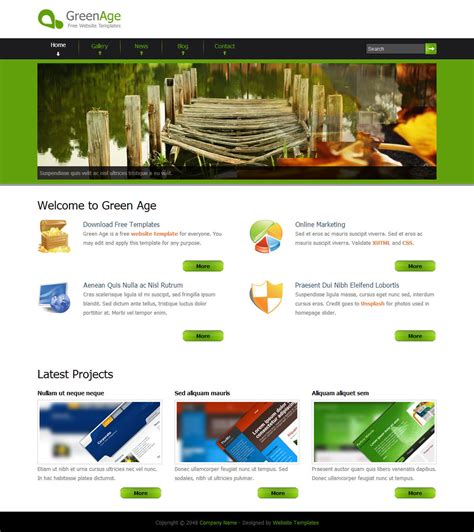 Green Age - Free HTML CSS Templates