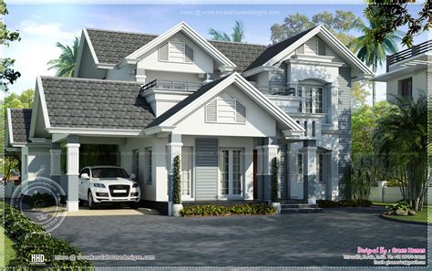 Semi European style beautiful villa | Home Kerala Plans