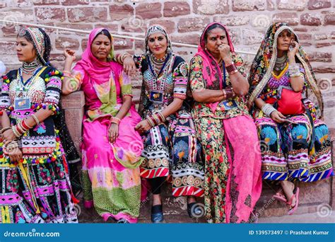 Women in Colourful Traditional Rajasthani Dress Editorial Photography - Image of rural ...