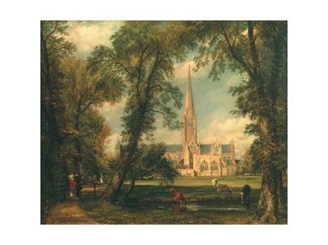 Salisbury Cathedral from the Bishop's Grounds, 1823-26 Giclee Print by ...