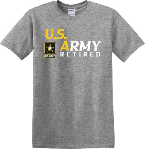U.S. Army Retired with U.S. Army Star on Unisex Short Sleeve T-Shirt – Honor Country