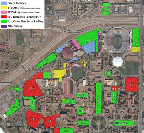 Texas Tech Parking Map | Business Ideas 2013