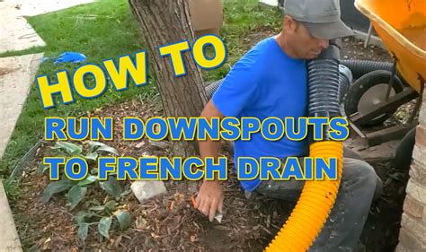 Can a French Drain Take In Gutter Downspout Water? - French Drain Systems | Curtain Drains ...