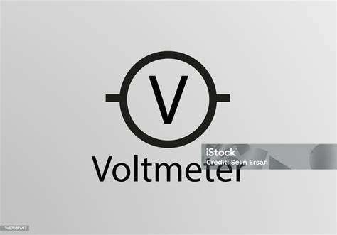 Voltmeter Symbol Vector Symbol Design Engineering Symbols Stock ...