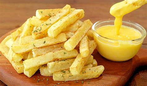 Crispy French Fries With Cheese Sauce Recipe