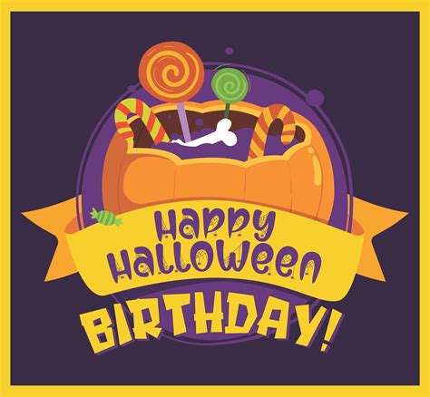 Printable Halloween Birthday Card