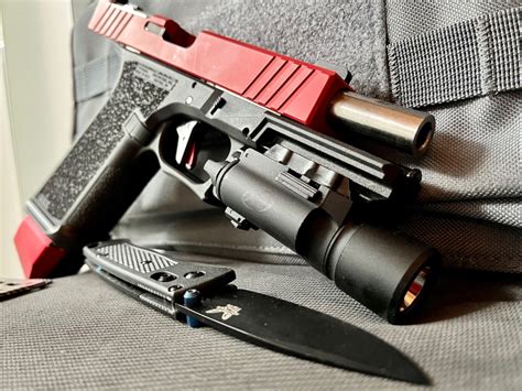 Glock 17 Complete Custom Slide USMC RED Cerakote Gen 3 G17 9mm Upper +FREE KNIFE | eBay