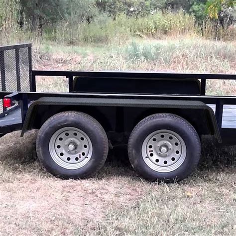 Steel Diamond Plate Tandem Axle Trailer Fenders 72" x 13" x 10" - RecPro