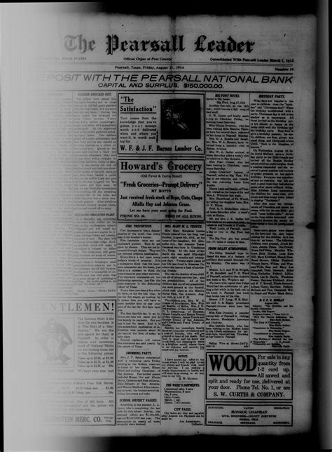 The Pearsall Leader (Pearsall, Tex.), Vol. 20, No. 19, Ed. 1 Friday ...