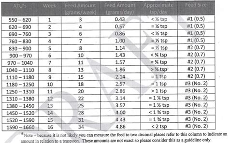 Trout Feeding Chart - Rainbow Trout At Cranston