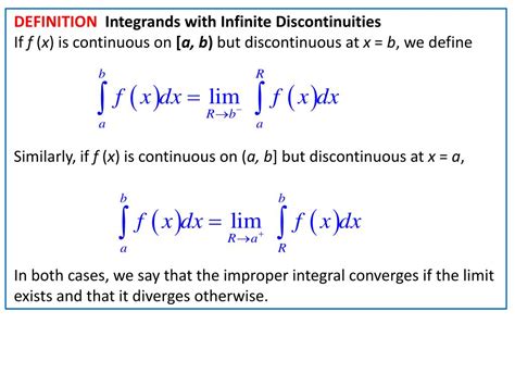 PPT - Improper Integrals PowerPoint Presentation, free download - ID:2788239