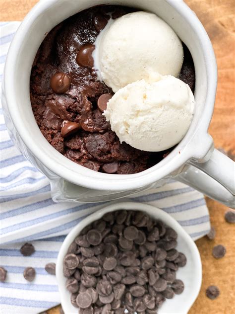 Chocolate Brownie Mug Cake - DeSocio in the Kitchen