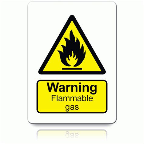 Buy Warning Flammable Gas Labels | Danger & Warning Stickers