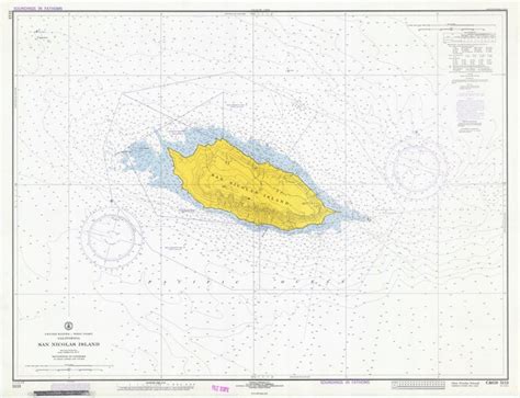 San Nicolas Island 1974 Nautical Map Reprint 5113 California - Etsy