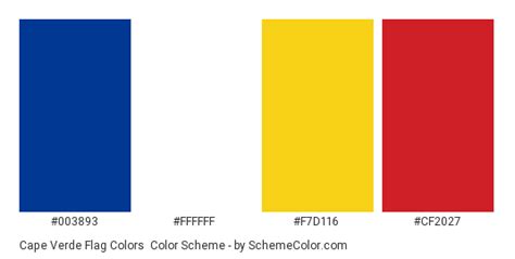 Cape Verde Flag Colors » Country Flags » SchemeColor.com