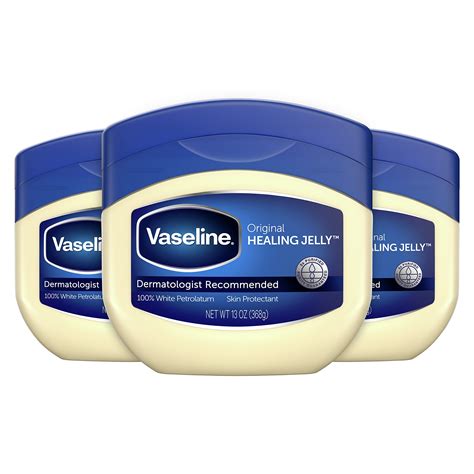 Buy Vaseline Petroleum Jelly Original 3 Count Provides Dry Skin And ...