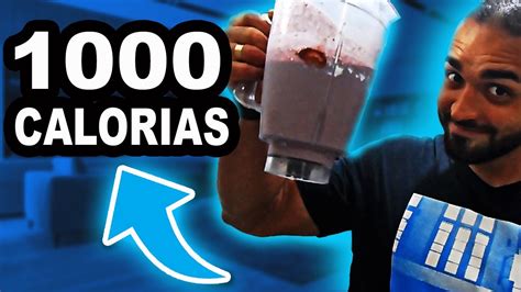 HIPERCALORICO CASEIRO - 1000kcal - YouTube