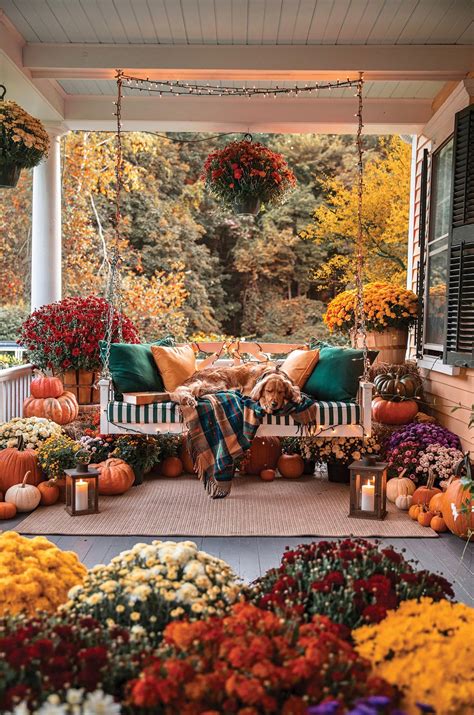 Cozy Autumn Porch Puzzle | Fall home decor, Autumn home, Fall porch