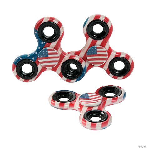 Patriotic Fidget Spinners | Oriental Trading