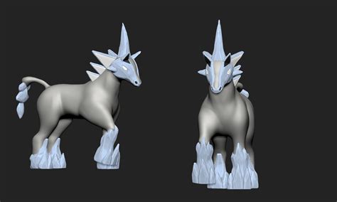 STL file Pokemon - Glastrier・3D printable design to download・Cults