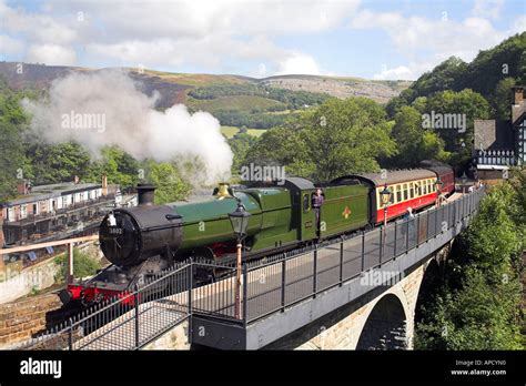 Steam Train Berwyn Station North Wales Stock Photo - Alamy