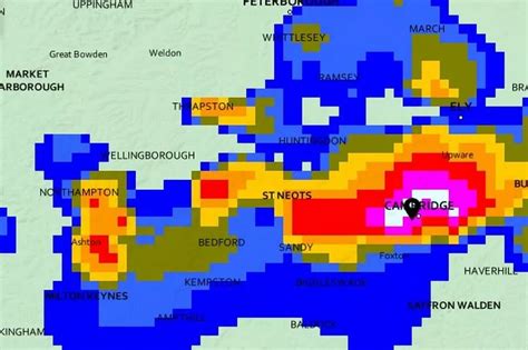 Cambridgeshire weather warning: When heavy rain and thunderstorms will ...