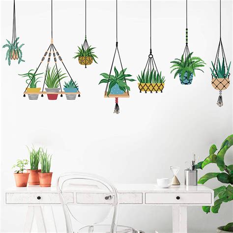 Download Caption: A Vivid Collection of Indoor Hanging Plants in Stylish Pots Wallpaper ...