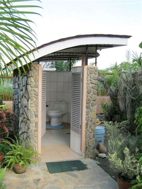 outdoor pool toilet ideas - Lisha Nugent