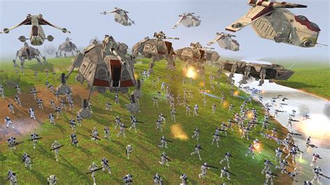 Largest CLONE WARS Battle EVER! - Men of War: Star Wars Mod Battle Simulator - YouTube