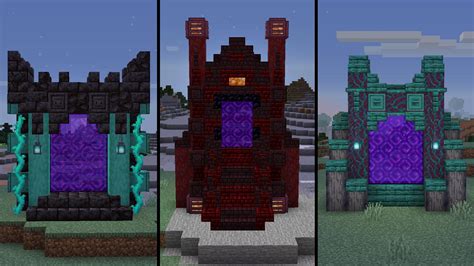 Cool Nether Portal Designs Small : Who Says Nether Portals Have To Be Rectangles Minecraft ...