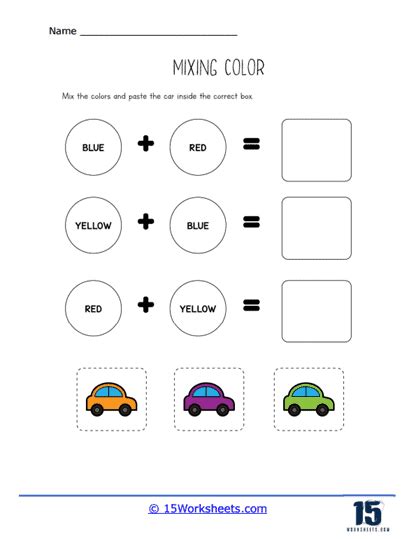 Mixing Colors Worksheets - 15 Worksheets.com