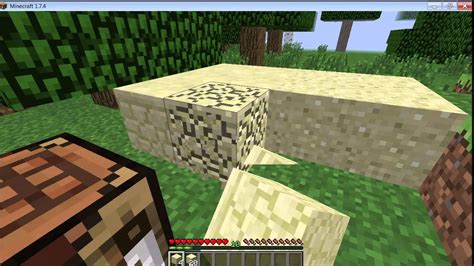 How to make Sandstone Block in Minecraft - YouTube