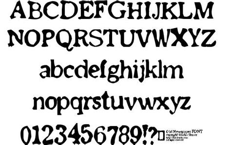 Old Newspaper font by M-Dfonts http://www.fontriver.com/font/old_newspaper/ #fonts #typography # ...