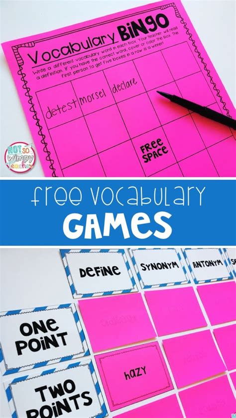 10 Games to Play with any Vocabulary Words | Teaching vocabulary, Vocabulary instruction ...