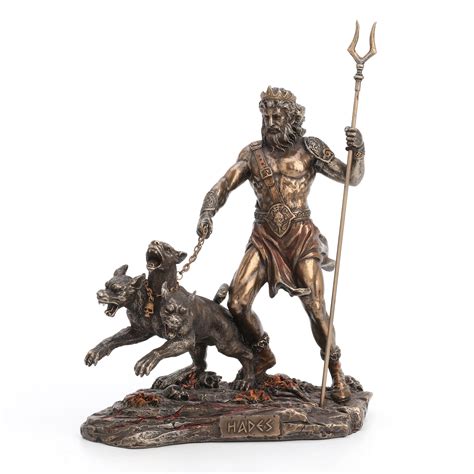 Buy Veronese Design 9" Tall Hades Greek God of The Underworld with Cerberus Resin Statue Bronze ...