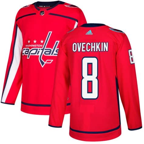 Authentic Adidas Men's Alexander Ovechkin Washington Capitals Jersey - Red