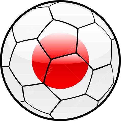 Japan Flag On Soccer Ball Isolated Symbol Clip Art Vector, Isolated ...