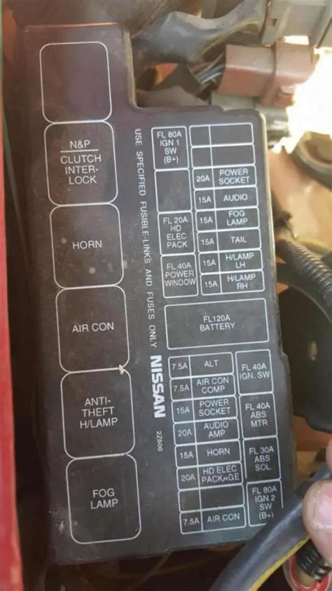 2022 Nissan Frontier 2WD Fuse Box Diagrams