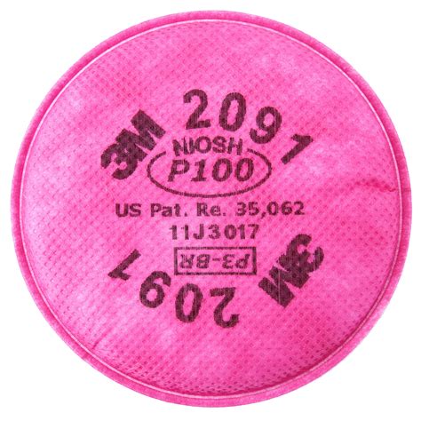 3M 2091 Magenta P100 Particulate Filter - 2/Pack