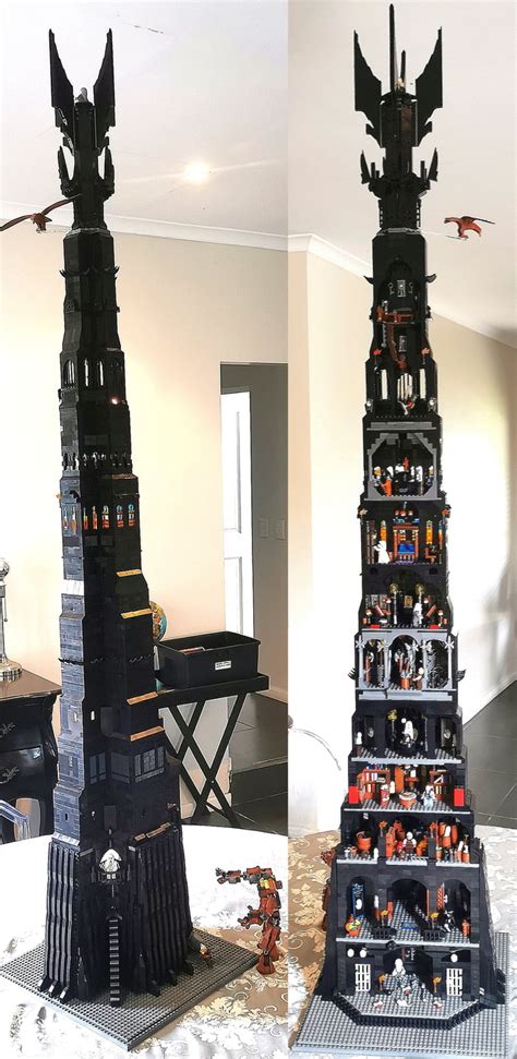 My 1.8m (6ft) Lego Tower of Orthanc - 9GAG