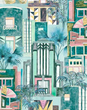 DOWNTOWN DECO MIAMI MINT – The Pattern Collective