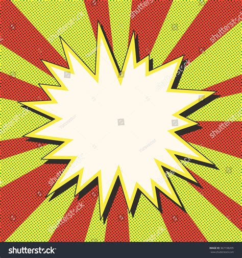 Comic Book Explosion Vector Illustration Retro Stock Vector (Royalty Free) 367198205 | Shutterstock