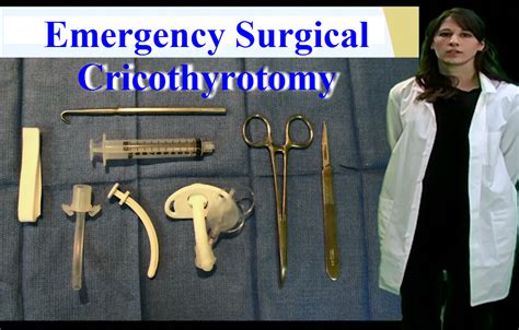 Emergency Surgical Cricothyrotomy - Anatomy Guy