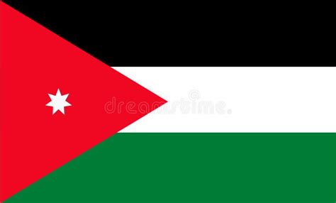 Jordan Flag Design Vector stock vector. Illustration of columbia ...