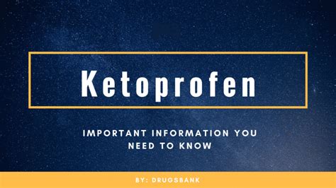 Ketoprofen (Profenid Tablet): Uses, Side Effects, Dosage etc | DrugsBank