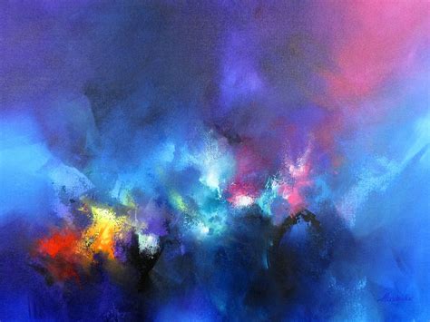 Dark Colorful Abstract Painting "Fortune Teller" | Colorful abstract painting, Abstract ...