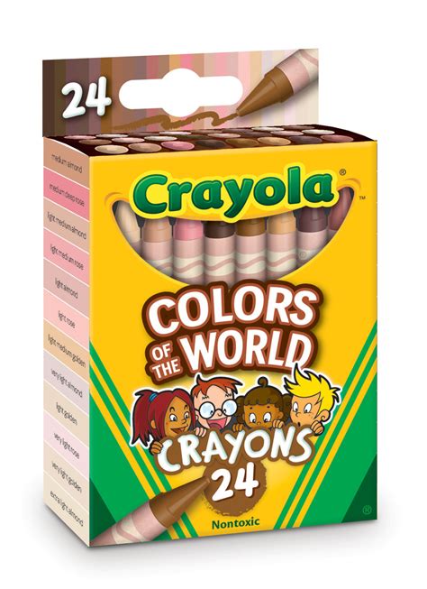 Crayola introduces Colors of the World crayons with 24 gorgeous skin tones in every box.