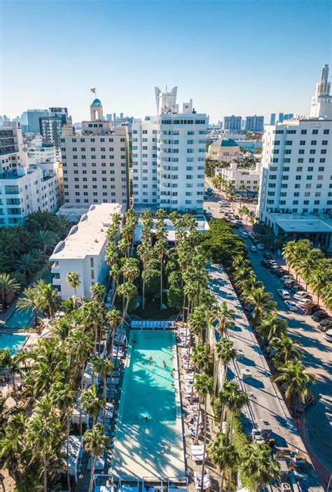 Bird's eye view of Delano Hotel, South Beach, Miami | Miami travel, Miami beach photography ...