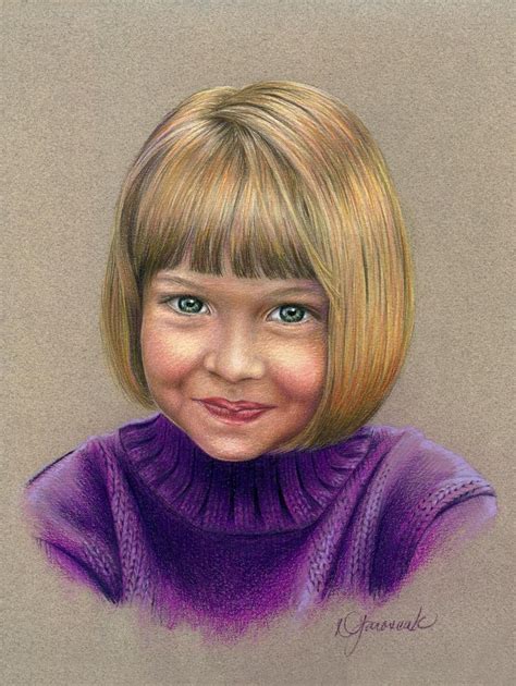 Colored Pencil Portraits, Colored Pencil Children's Portraits, Lifelike Portraits, Hand-drawn ...